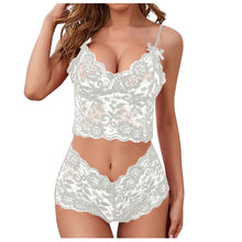 Cargar imagen en el visor de la galería, Adjustable Thin Lace Flower Printed Underwear Suit
