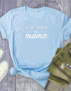 GERMAN SHEPHERD Mama Letter Print T Shirt