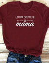 GERMAN SHEPHERD Mama Letter Print T Shirt