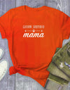GERMAN SHEPHERD Mama Letter Print T Shirt