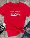 GERMAN SHEPHERD Mama Letter Print T Shirt