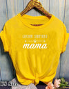 GERMAN SHEPHERD Mama Letter Print T Shirt