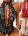 One Piece Push Up Bra Lace Backless Cross Strap Set