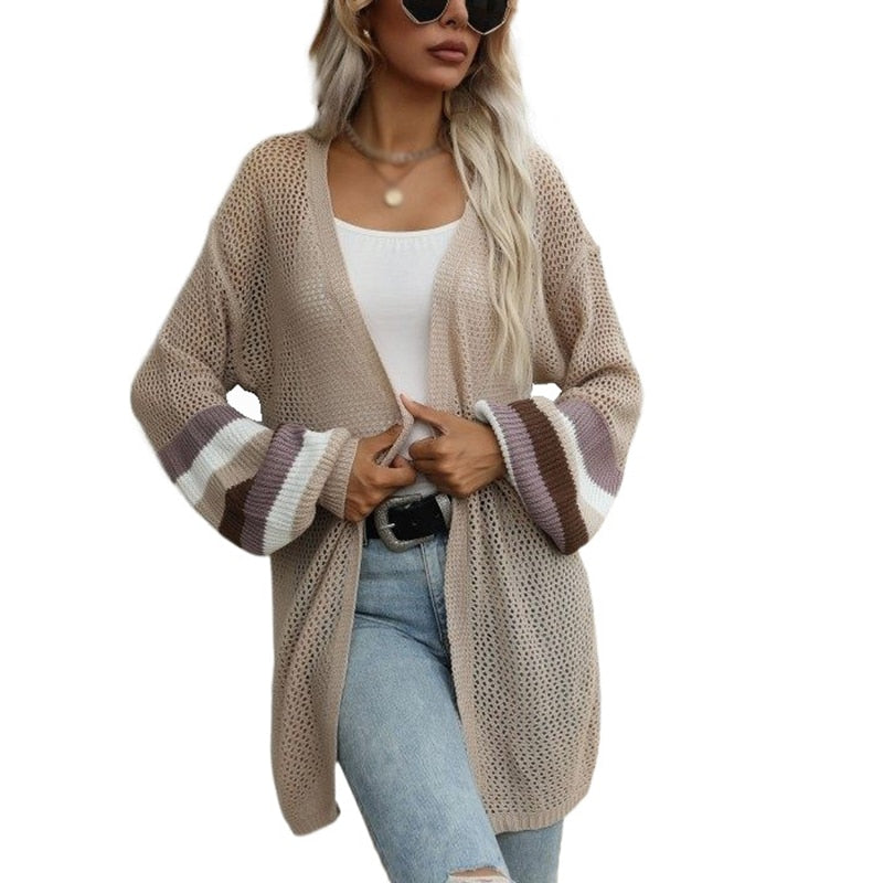 Loose Fit Lightweight Open Front Long Cardigan Sweater