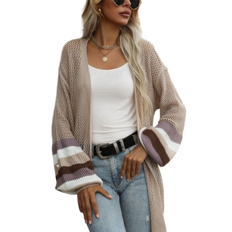 Loose Fit Lightweight Open Front Long Cardigan Sweater