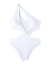 One Shoulder Hollow Out Swimsuit