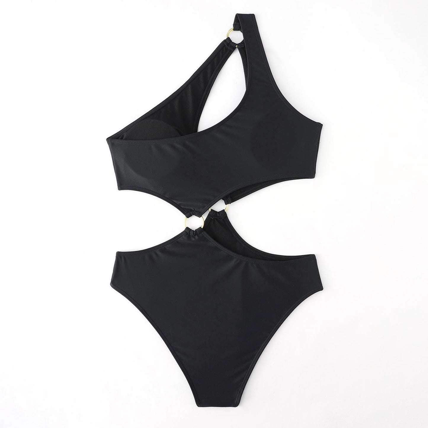 One Shoulder Hollow Out Swimsuit