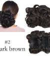 LARGE Comb Clip In Curly Hair Extension