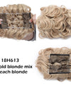 LARGE Comb Clip In Curly Hair Extension