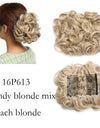 LARGE Comb Clip In Curly Hair Extension