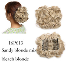 Load image into Gallery viewer, LARGE Comb Clip In Curly Hair Extension
