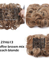 LARGE Comb Clip In Curly Hair Extension