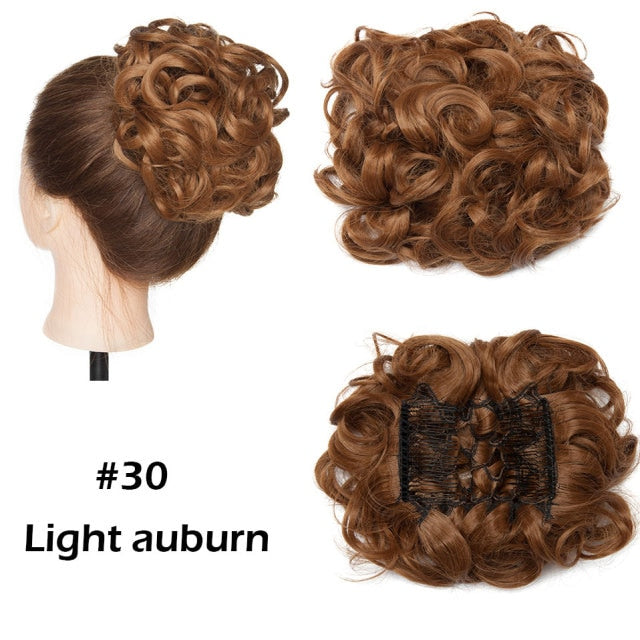 LARGE Comb Clip In Curly Hair Extension