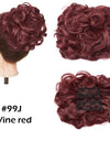 LARGE Comb Clip In Curly Hair Extension