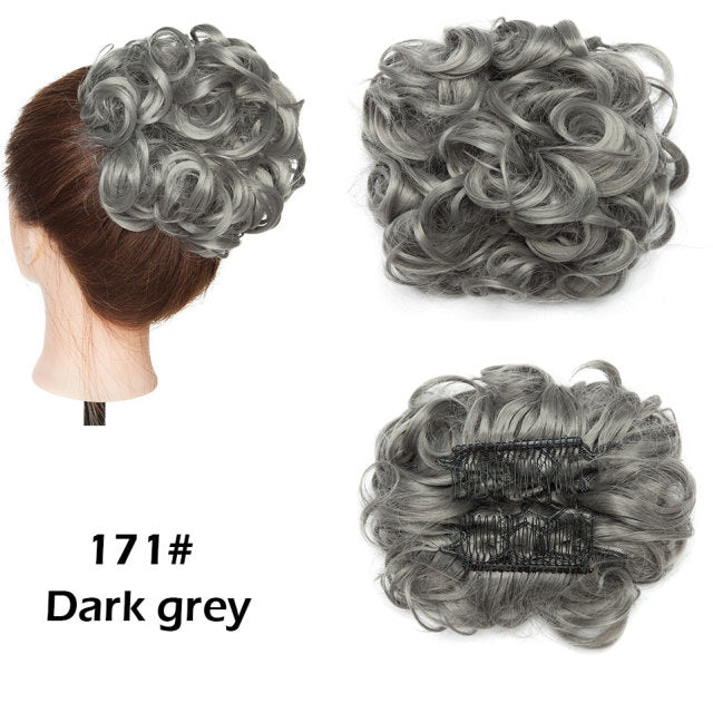 LARGE Comb Clip In Curly Hair Extension