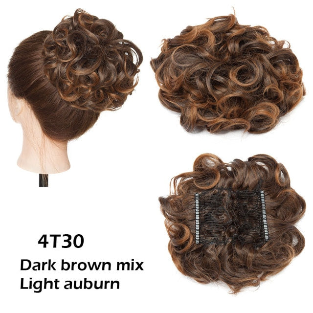 LARGE Comb Clip In Curly Hair Extension