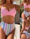 Women Sexy Push Up Floral Wrap Bikini Sets Women Sexy Thong Two Pieces Swimsuits 2022 New Girl Beach Bathing Suits Swimwear