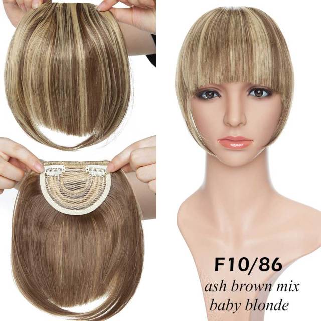Synthetic 2 Clip-In Bang Hairpiece Extention