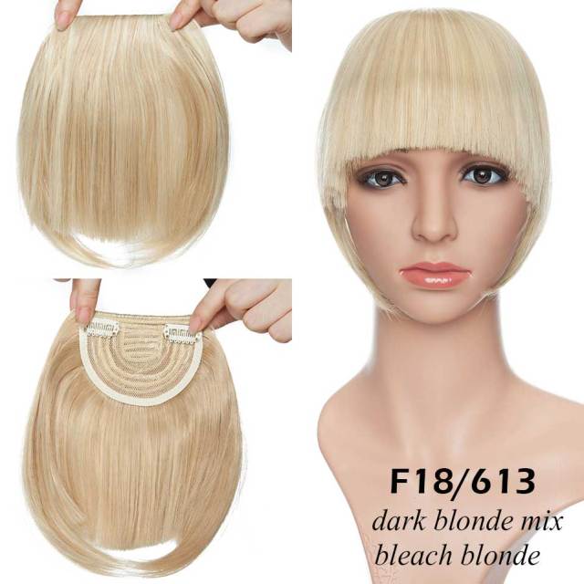 Synthetic 2 Clip-In Bang Hairpiece Extention