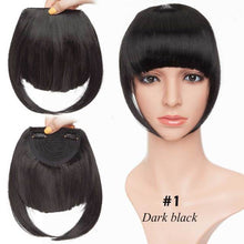 Load image into Gallery viewer, Synthetic 2 Clip-In Bang Hairpiece Extention
