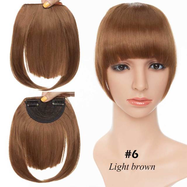 Synthetic 2 Clip-In Bang Hairpiece Extention