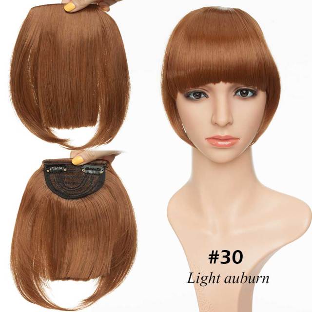 Synthetic 2 Clip-In Bang Hairpiece Extention