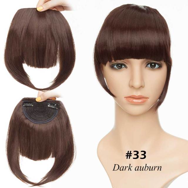 Synthetic 2 Clip-In Bang Hairpiece Extention