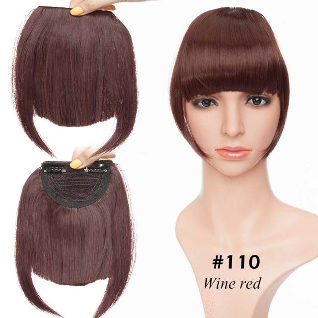 Synthetic 2 Clip-In Bang Hairpiece Extention