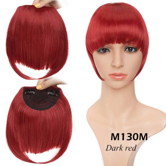 Synthetic 2 Clip-In Bang Hairpiece Extention