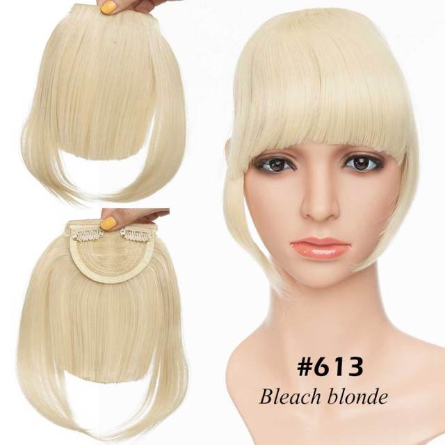 Synthetic 2 Clip-In Bang Hairpiece Extention