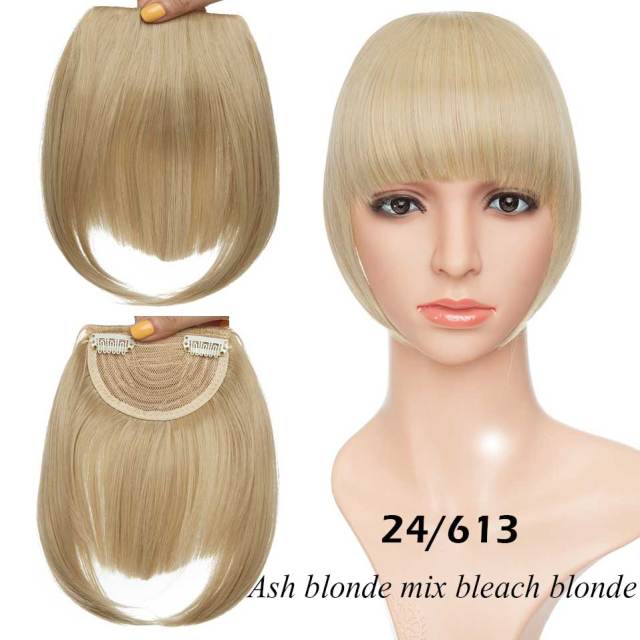 Synthetic 2 Clip-In Bang Hairpiece Extention