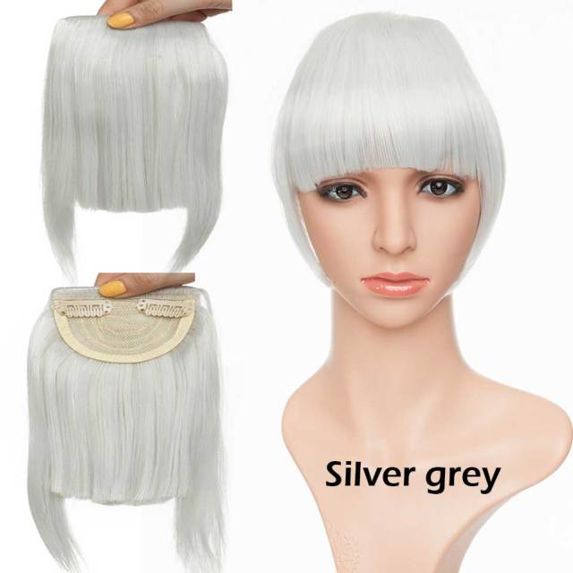 Synthetic 2 Clip-In Bang Hairpiece Extention