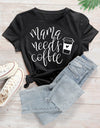 I Love Coffee Letters Graphic Printed Women T-shirt