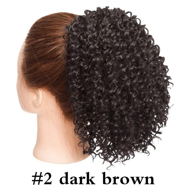 Synthetic Kinky Curly Hair Extension Clip
