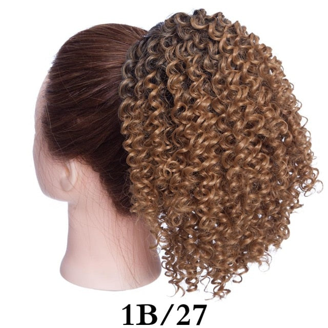 Synthetic Kinky Curly Hair Extension Clip