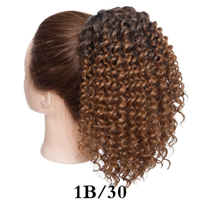 Synthetic Kinky Curly Hair Extension Clip