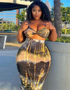 Two Piece Short Backless Strapless Crop Top and High Waist Skinny Knee-length Skirt