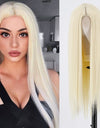 Heat Resistant Natural Hair Long Straight Wig With Bangs
