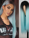 Heat Resistant Natural Hair Long Straight Wig With Bangs
