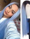 Heat Resistant Natural Hair Long Straight Wig With Bangs