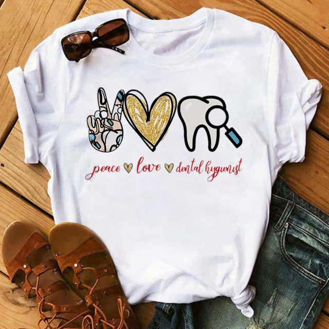 I Love Coffee Letters Graphic Printed Women T-shirt