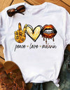 I Love Coffee Letters Graphic Printed Women T-shirt