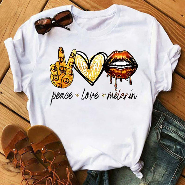 I Love Coffee Letters Graphic Printed Women T-shirt
