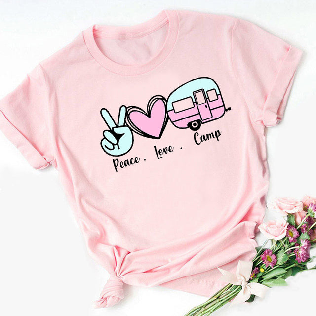 I Love Coffee Letters Graphic Printed Women T-shirt