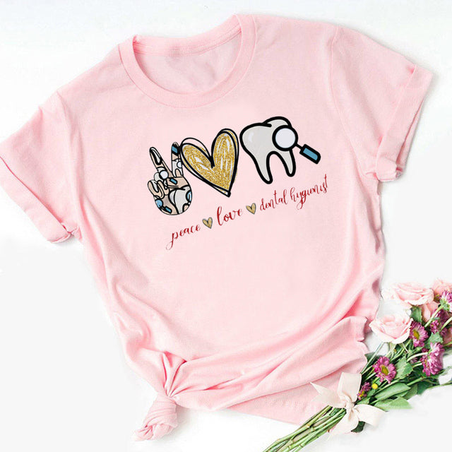 I Love Coffee Letters Graphic Printed Women T-shirt