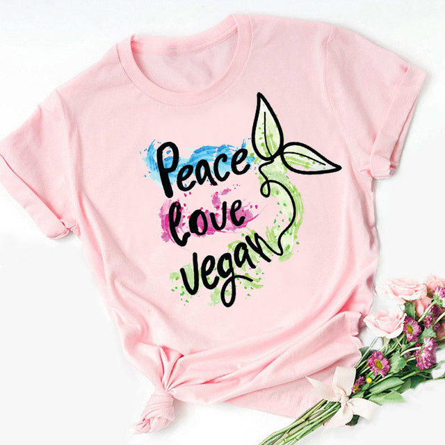 I Love Coffee Letters Graphic Printed Women T-shirt