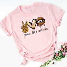 Load image into Gallery viewer, I Love Coffee Letters Graphic Printed Women T-shirt
