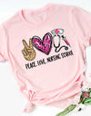 I Love Coffee Letters Graphic Printed Women T-shirt