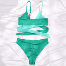 Charger l&#39;image dans la galerie, High Waist Bikini Push Up Bathing Suit
