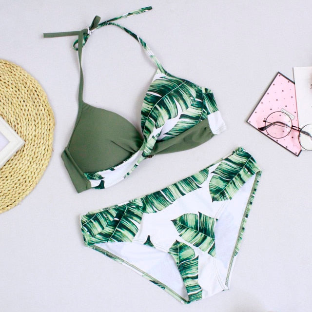 Padded Push-up Bra Bikini Set